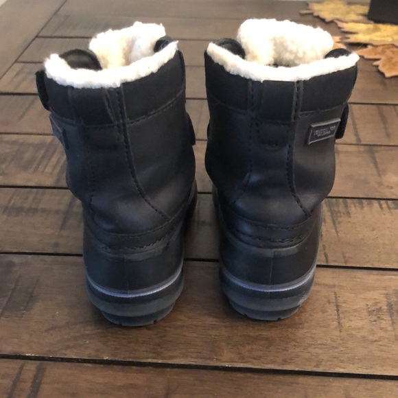 London Fog unisex black snow boots size 7 - Picture 3 of 6